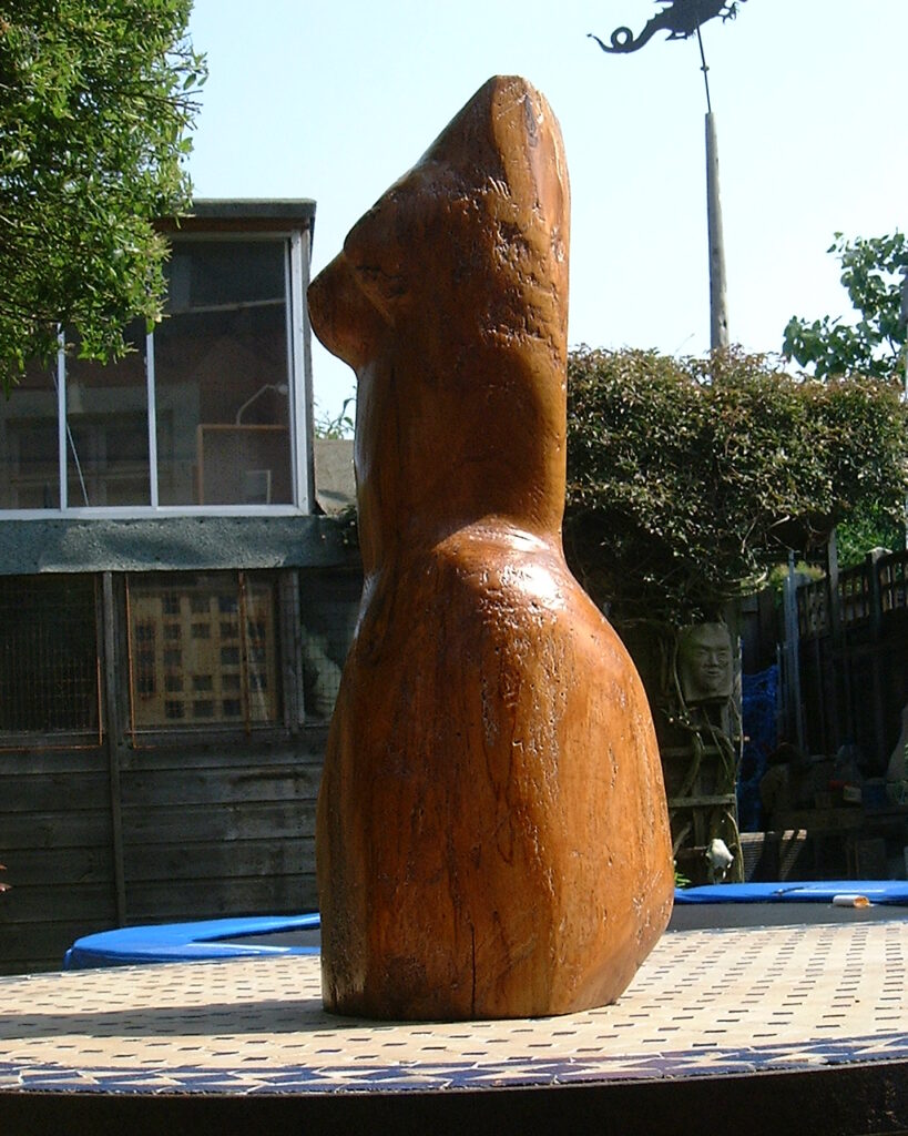 Wood sculpture torso Al Baker