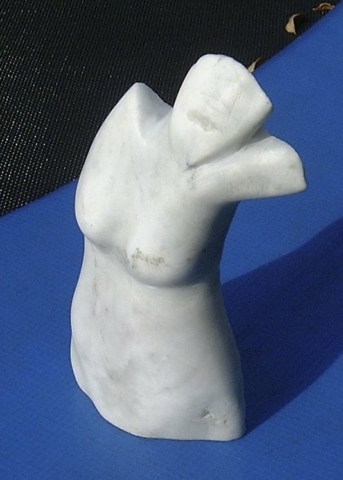 Title: White Torso 6 Material: Marble Size: 15 x 9 x 4 (cm) Year: 2000 Price: £40